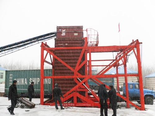 固定式集裝箱吊機(jī)、翻轉(zhuǎn)機(jī)一套機(jī)